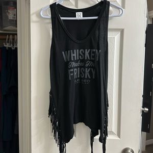 Whisky Makes Me Frisky tank